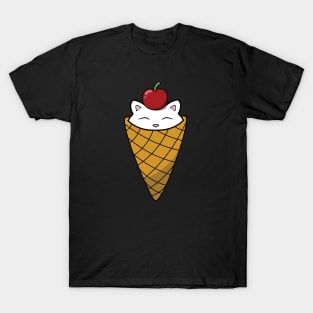 Cute cat in ice cream cone T-Shirt